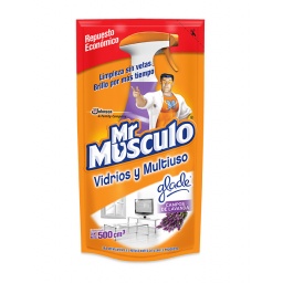 MR. MUSCULO DOY PACK VIDRIOS Y MULTIUSO 450 CC.