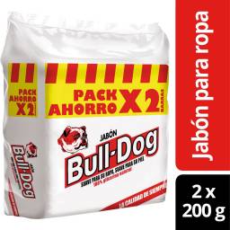 BULL DOG EN BARRA 200 gr X 2 UNIDADES