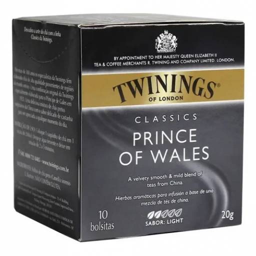 TE TWININGS X 10 UNIDADES PRINCE OF WALES