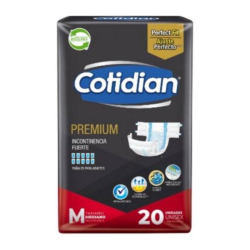 PAALES COTIDIAN PREMIUM TALLE M X 20 UNIDADES